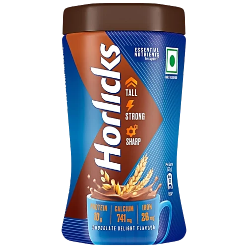 Horlicks Chocolate Delight Flavour Nutrition Drink, 200 g Jar