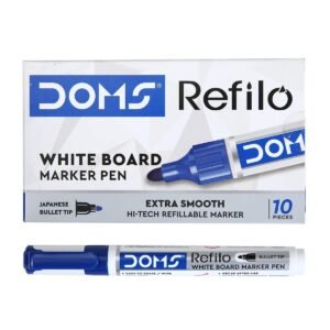 DOMS White Board Marker Pen, Blue, 1 pc