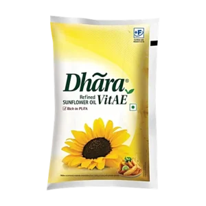 Dhara VitAE Refined Sunflower Oil, 1 L