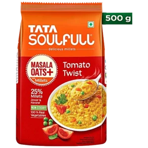 Tata Soulfull Tomato Twist Masala Oats+ With Millets, 500 g