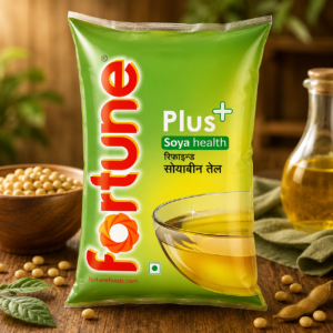 Fortune Plus Refined Soyabean Oil, 840 g Pouch